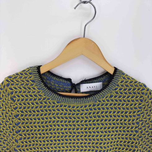 アナイ ANAYI コットンテープ S/S ニット レディース JPN:38